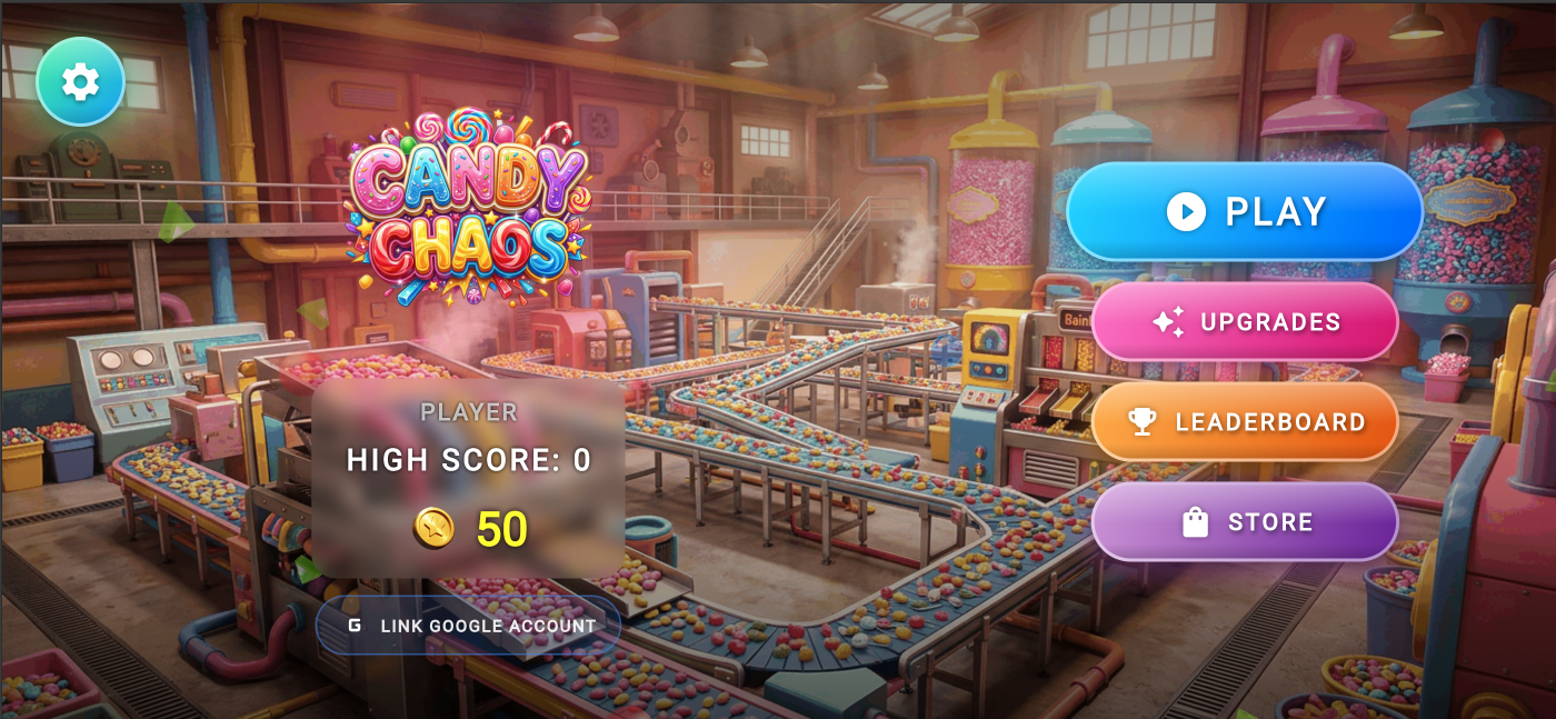 Candy Chaos Gameplay Screen